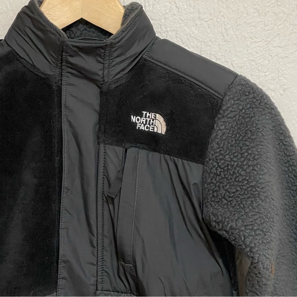 NWT THE NORTH FACE Boys' Forrest Mixed-Media Full Zip Fleece Jacket Asphalt GreY - Picture 5 of 12